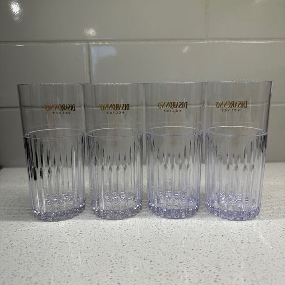 Disaronno Velvet Liqueur Plastic Barware Set of 4 - Picture 5 of 5